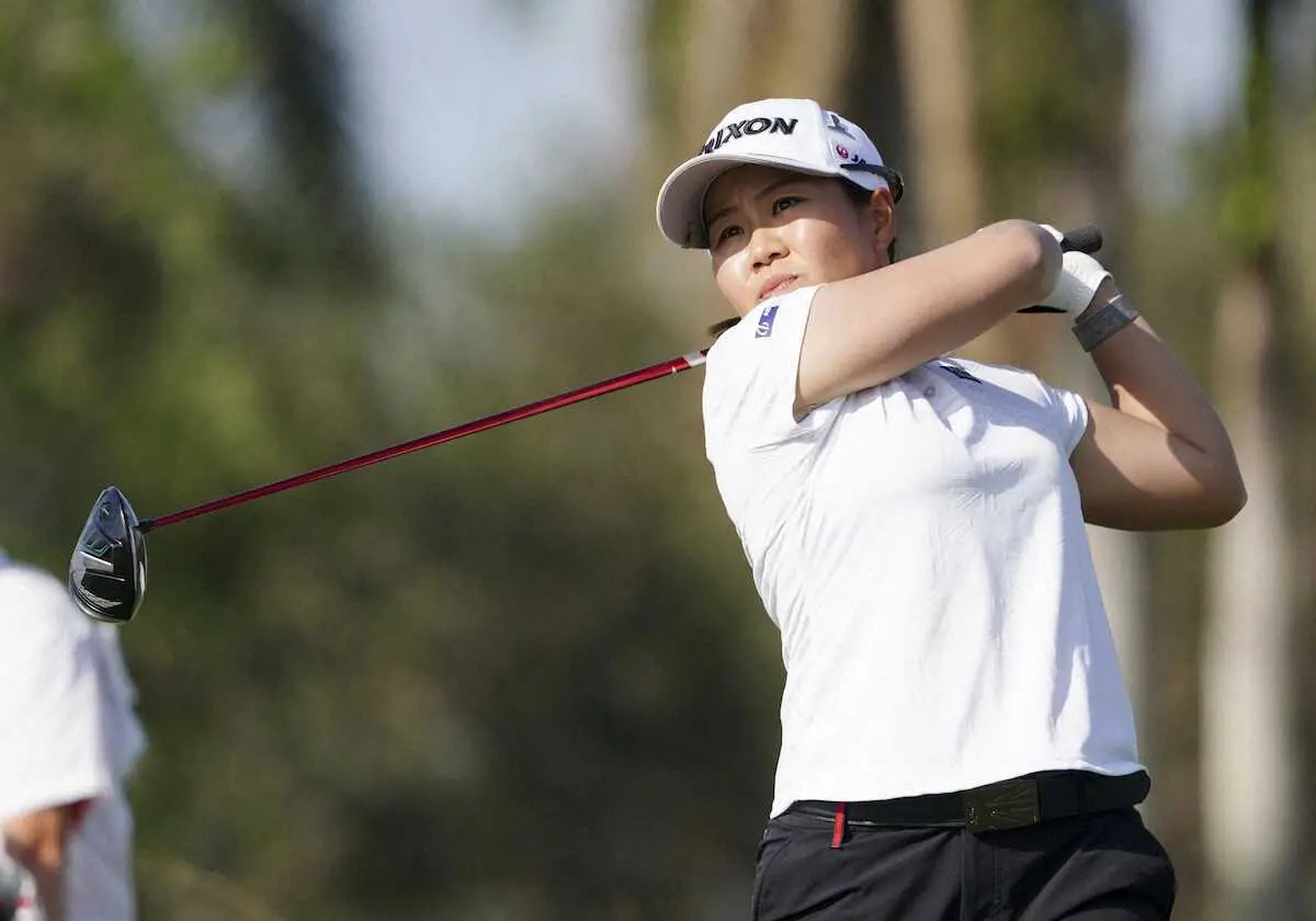 【画像・写真】米女子ゴルフ最終戦　奈紗7位後退「伸ばして悔いのないように終わりたい」