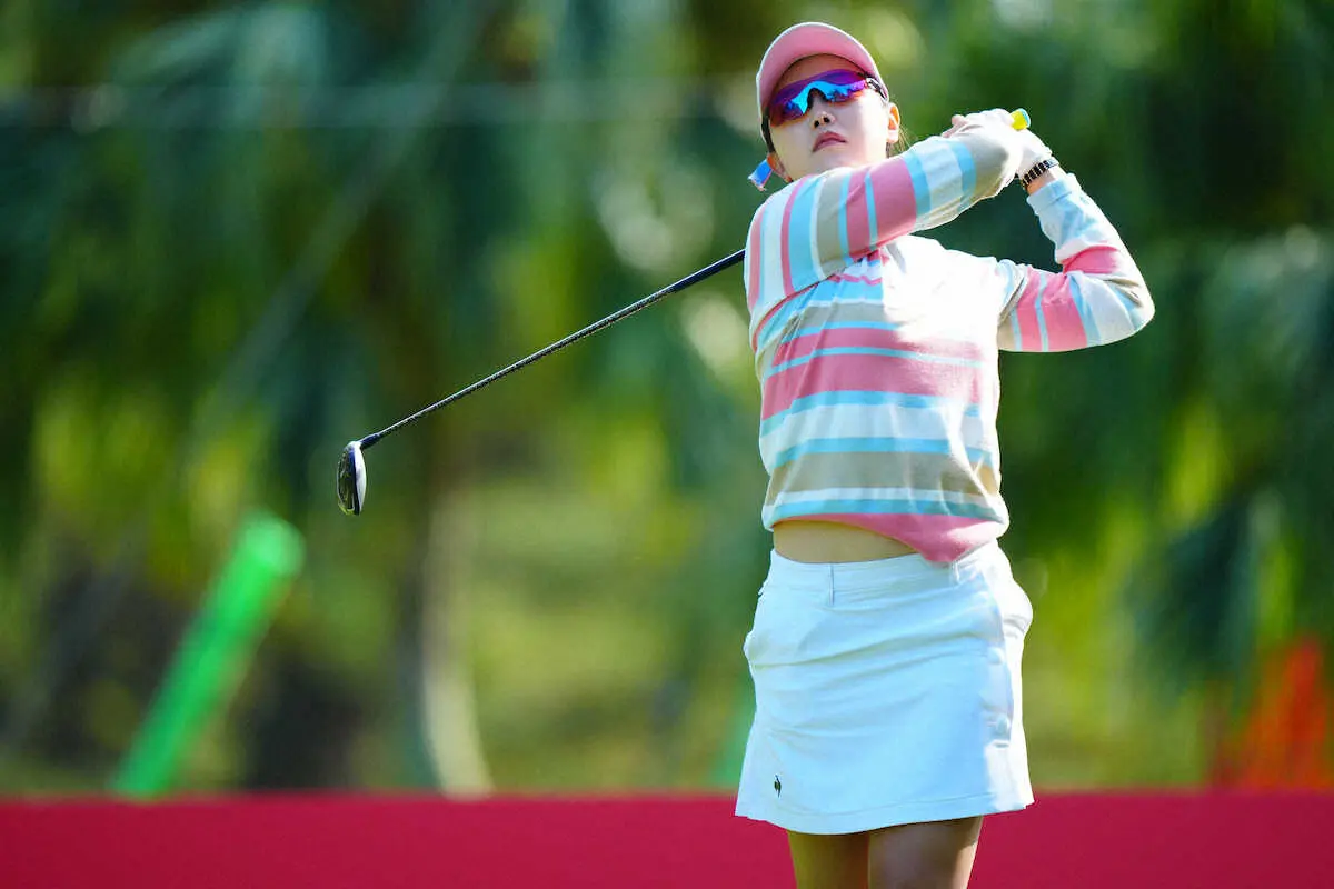 【画像・写真】セキ・ユウティン　好調キープ！握力意識、3つスコア伸ばして2位