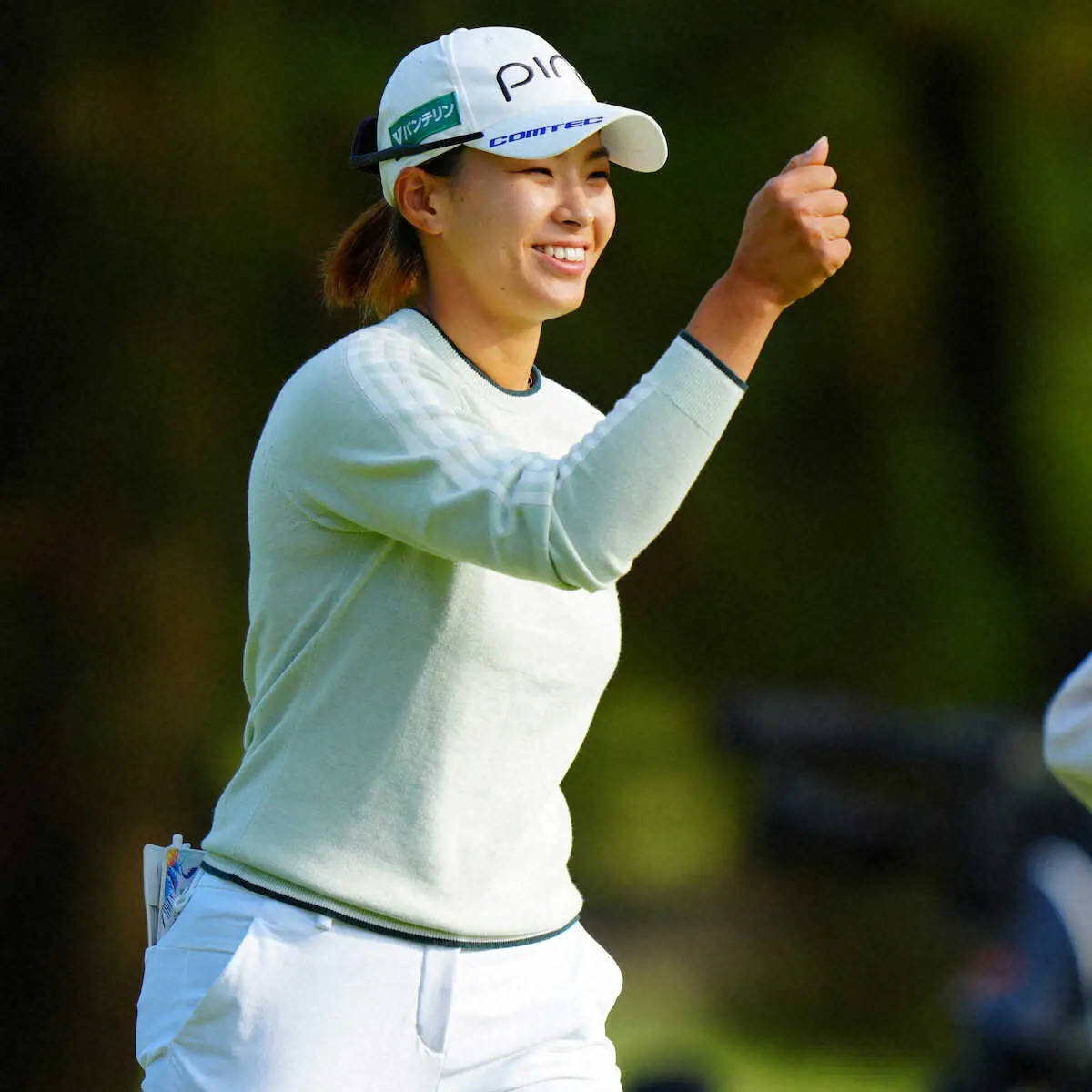 【画像・写真】渋野　ボギー先行17位に後退「修正するところは多いです」