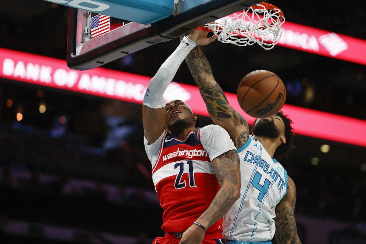 【画像・写真】ウィザーズの勝率が5割を切る　ホーネッツに1点差で敗北　八村は7試合連続で欠場