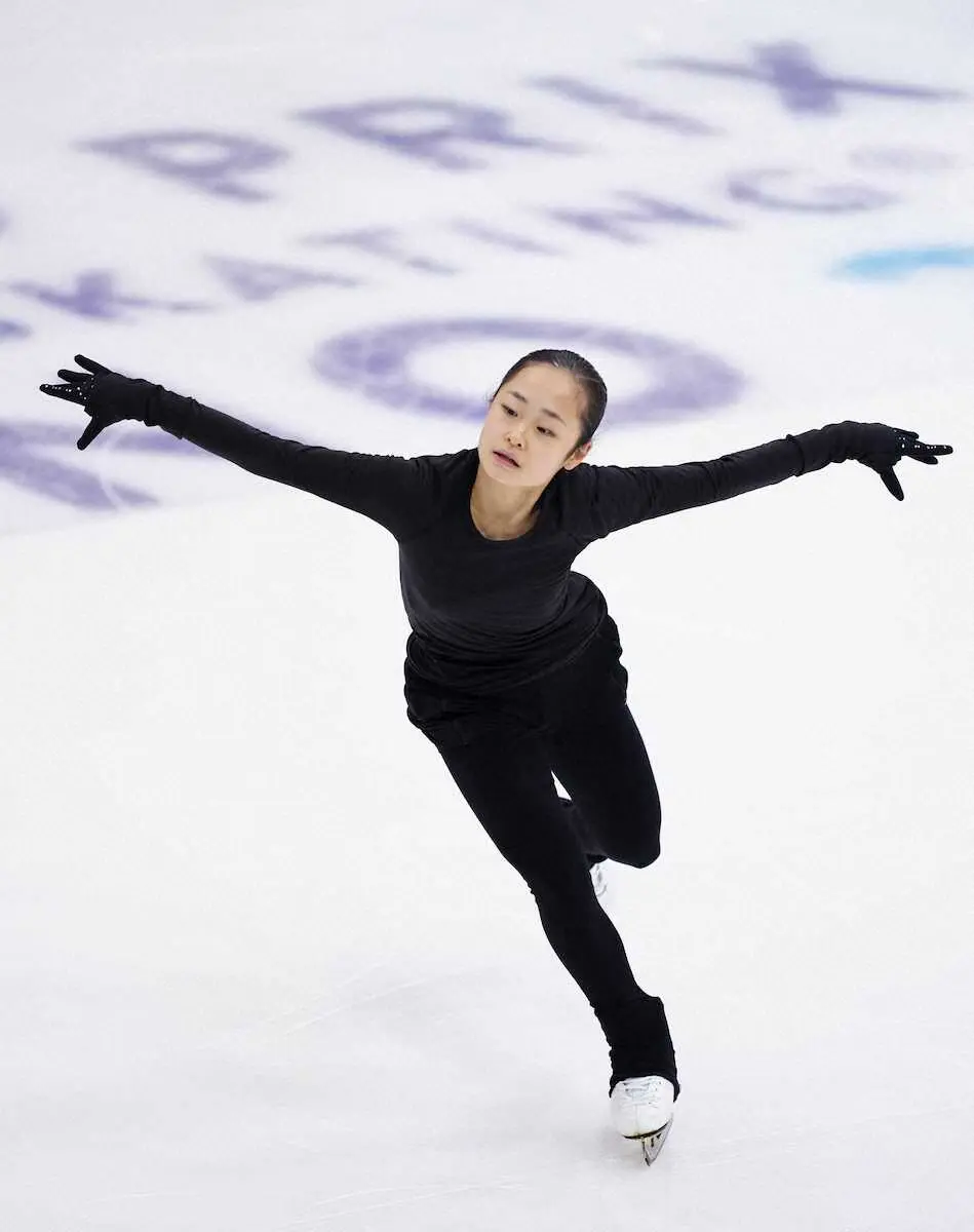 【画像・写真】島田麻央　4回転トーループなど大技チェック「全体的に悪くない」8日にジュニアGPファイナル開幕