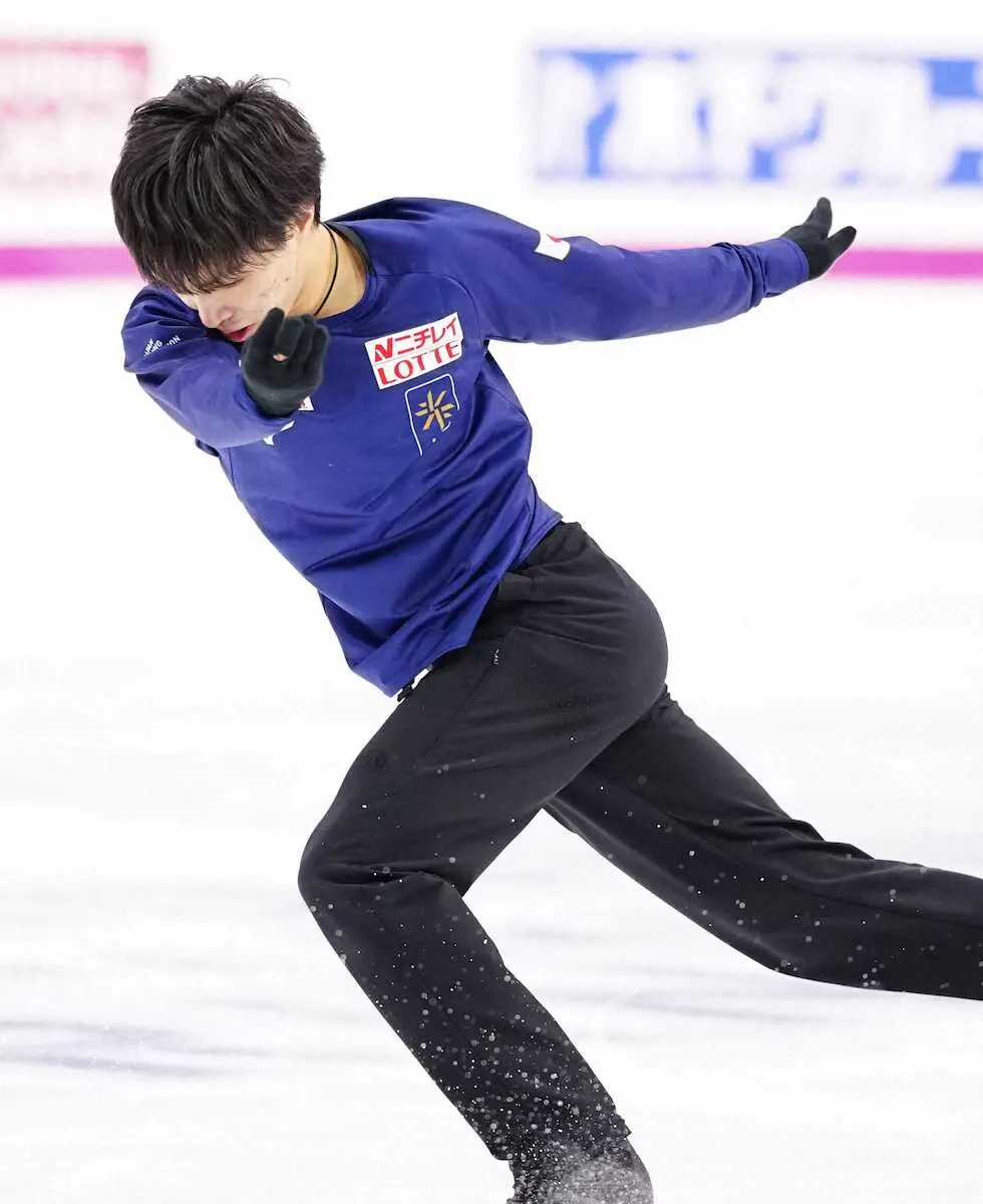 【画像・写真】三浦佳生“携帯電話捨ててしまう”ハプニング乗り越えた　SP調整で4回転2本着氷