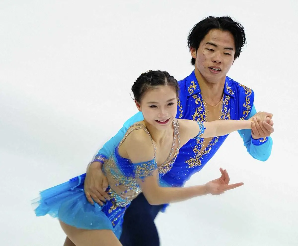 【画像・写真】ペア・村上遥奈、森口澄士組は46・80点で5位発進　先輩“りくりゅう”が「道しるべ」
