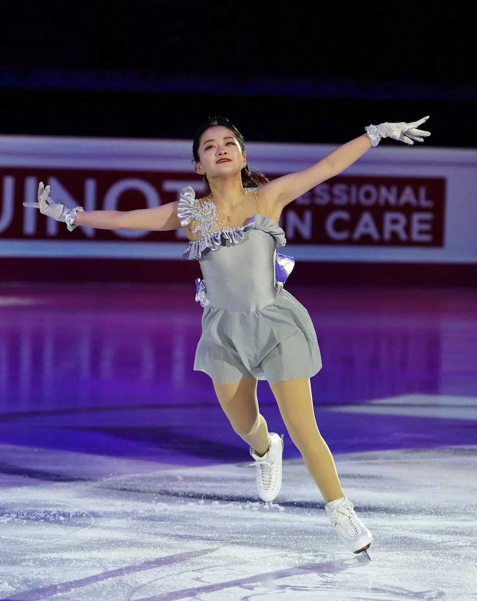 【画像・写真】渡辺倫果　シルバー衣装で「This　Is　Me」　GPファイナル　エキシビション