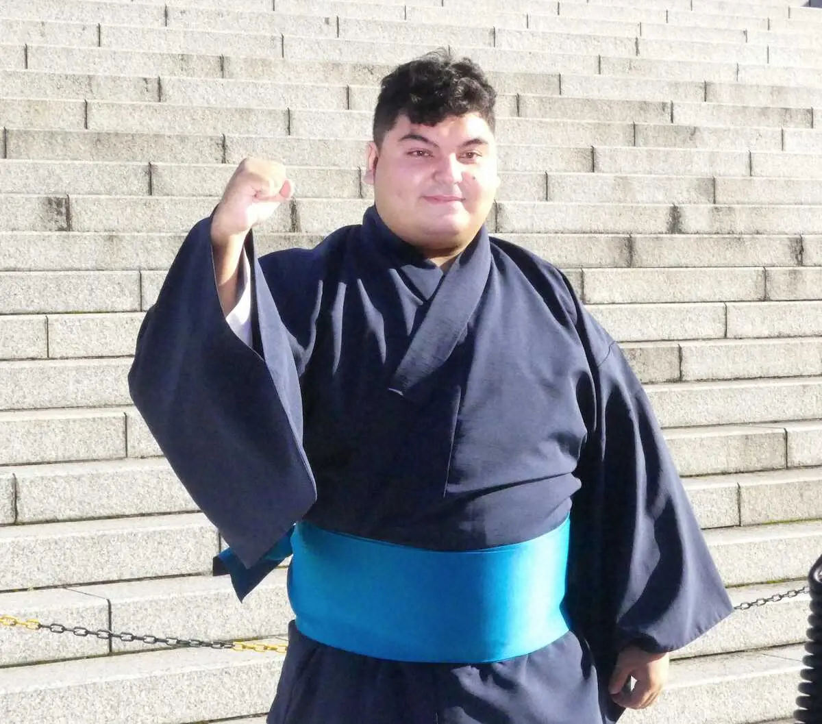 【画像・写真】異色の23歳・飯間ルーカス一夫「初心者ですけど、できることを全力で」　初場所新弟子検査