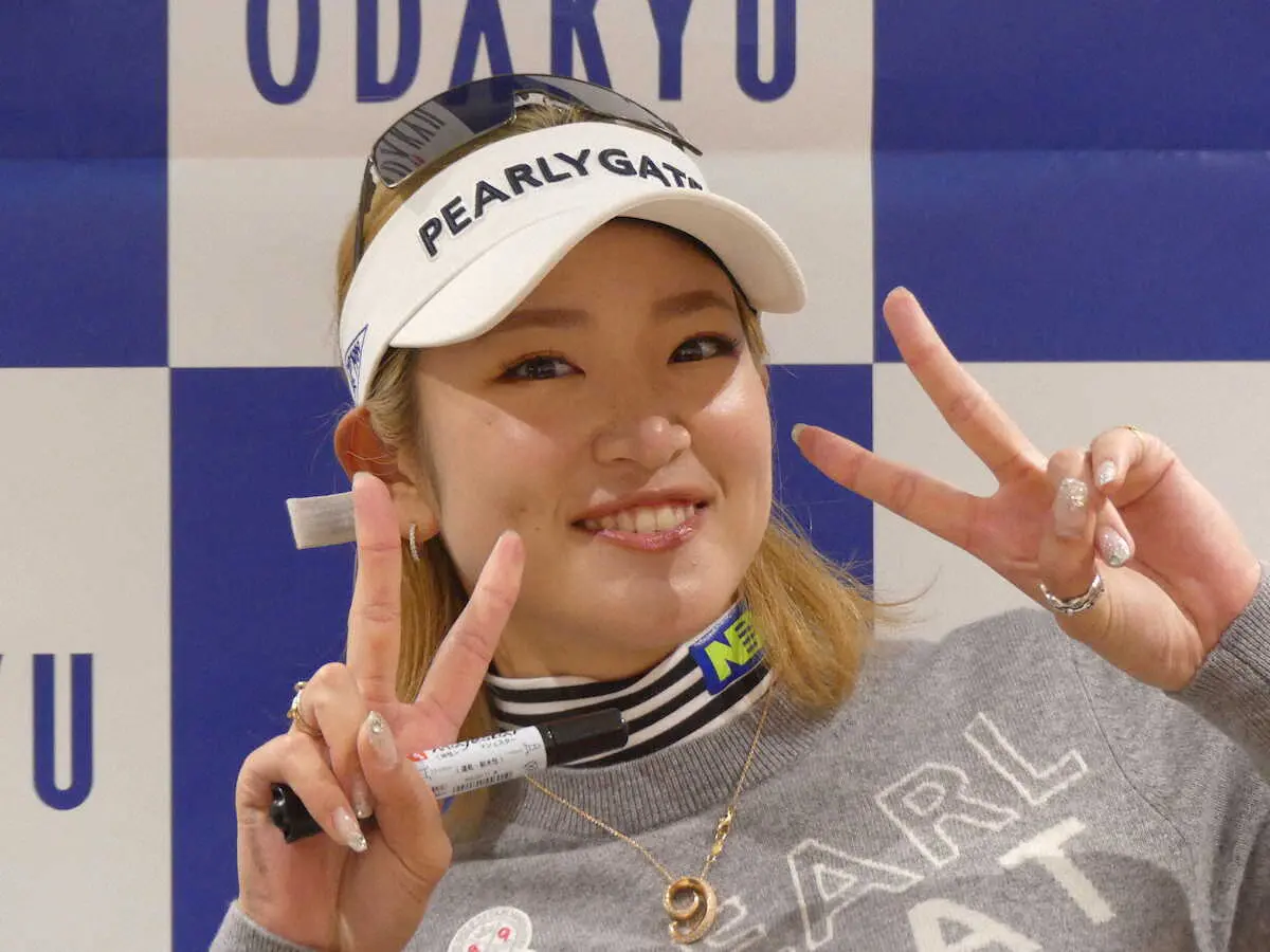 【画像・写真】原英莉花　シーズン終了後に金髪も「不評ですね…。楽しめたのでもういいかな」