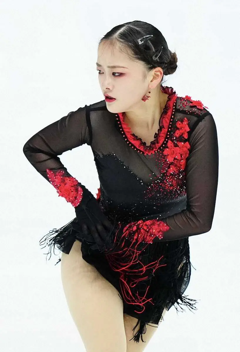 【画像・写真】渡辺倫果、公式練習でトリプルアクセル着氷　SP18位から巻き返し図るフリーへ調整