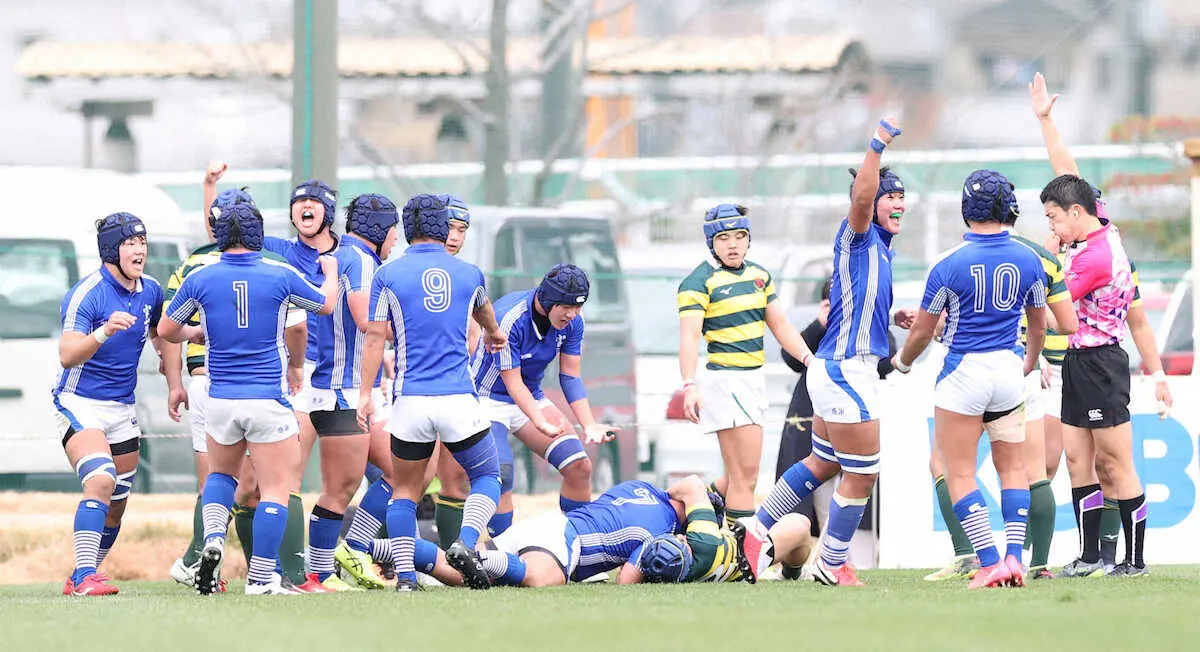 【画像・写真】【高校ラグビー】富山第一　後半に追い上げるもあと一歩及ばず　山田主将「来年またリベンジしてほしい」