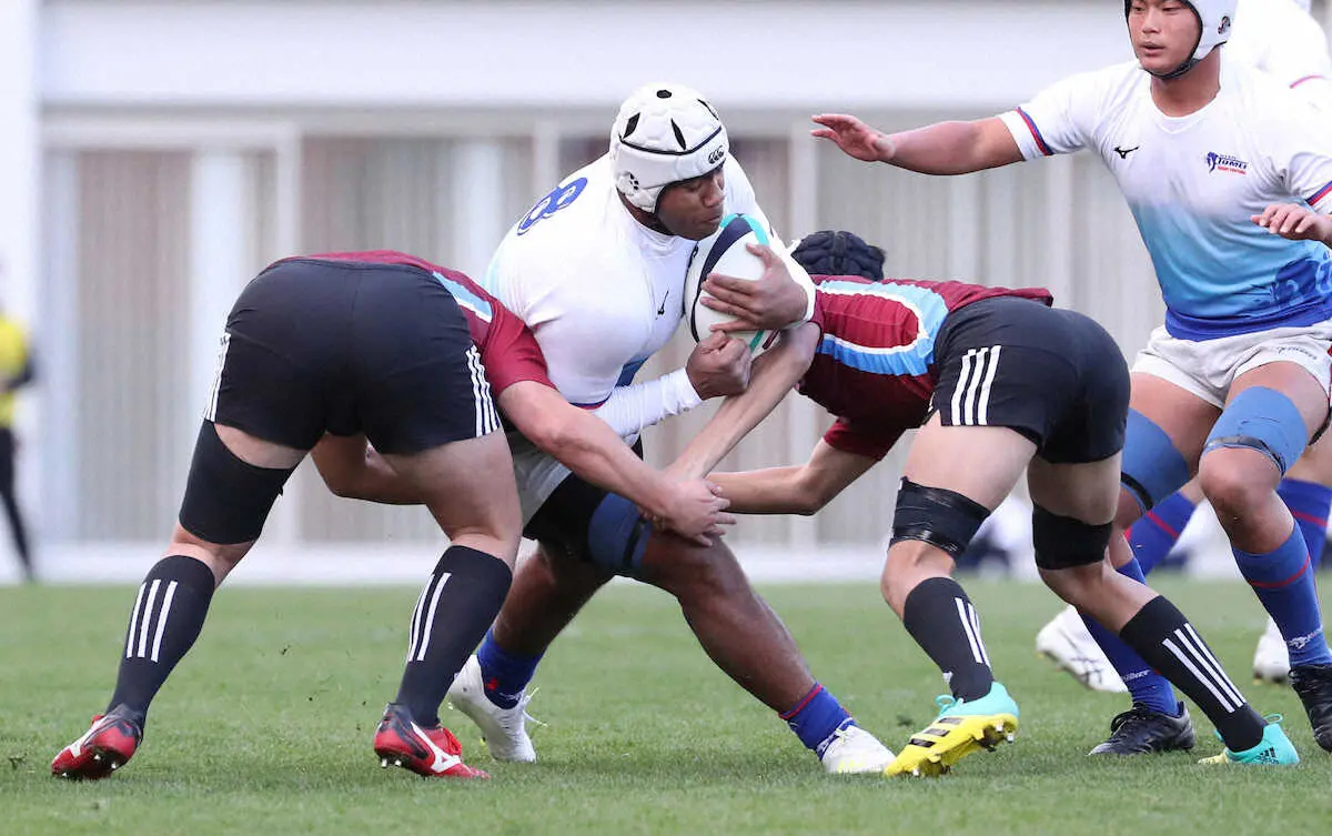 【画像・写真】【高校ラグビー】高松北、130点大敗も　夏まで野球部の穴山「このチームに入って良かった」