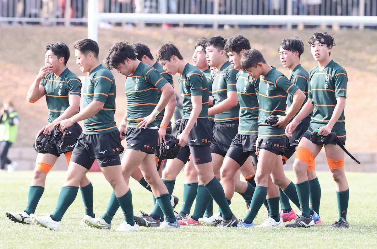 【画像・写真】【高校ラグビー】25年ぶりの聖地も　福島・勿来工、涙の初戦敗退「やりたいことが全くできなかった」