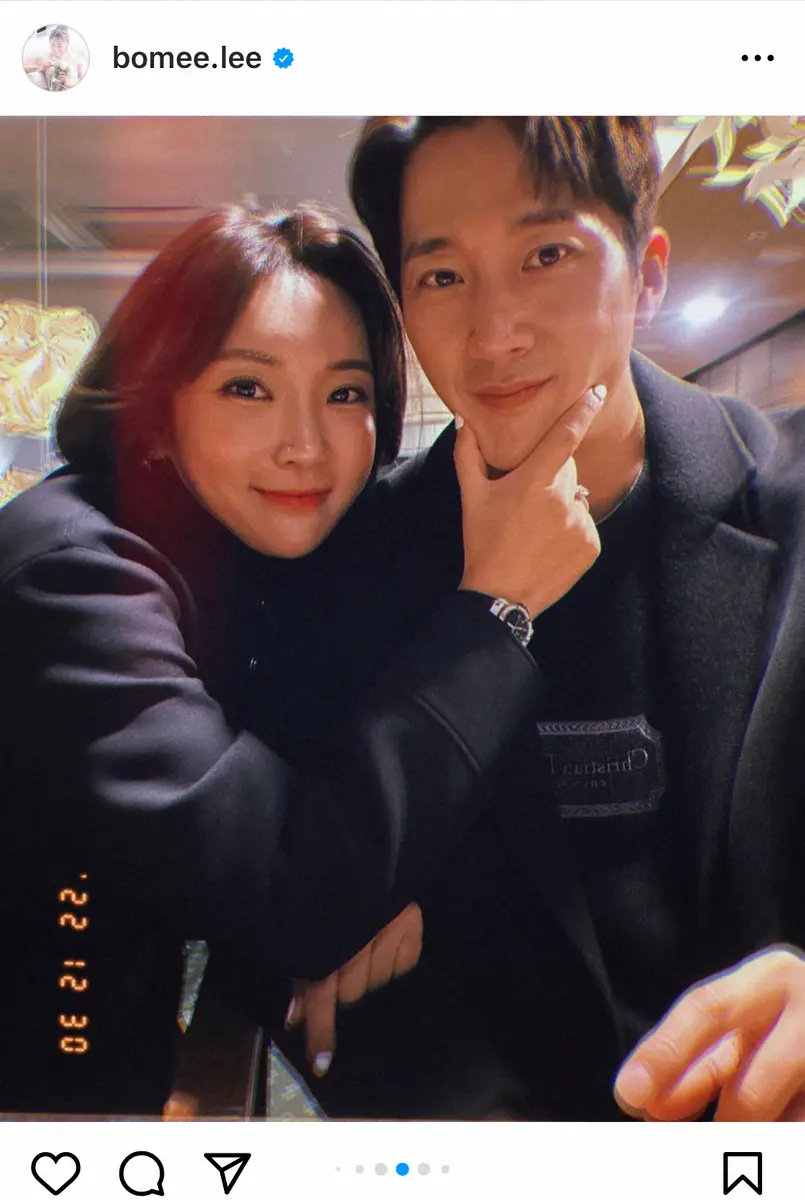 【画像・写真】女子ゴルフのイ・ボミ　俳優の夫イ・ワンとのラブラブショット公開に「幸せそう」「いいカップル」