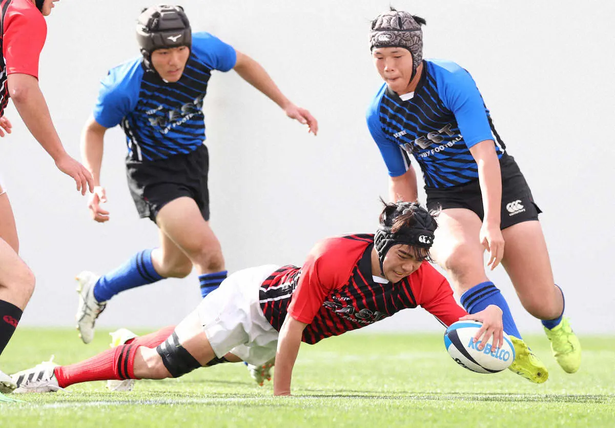 【画像・写真】ラグビーU18合同チーム東西対抗戦　東軍が逆転勝利