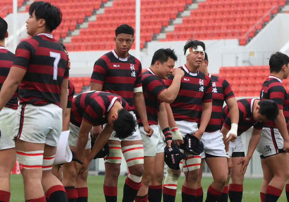 【画像・写真】報徳学園　兵庫県勢初Vの夢散る　石橋チューカ、決死のチャージでトライ演出も「負けで終わって悔しい」