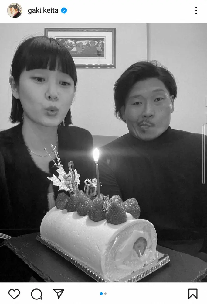 【画像・写真】稲垣啓太　新井貴子との結婚記念日ショット公開に「目が笑ってます」「微笑んでらっしゃるように」