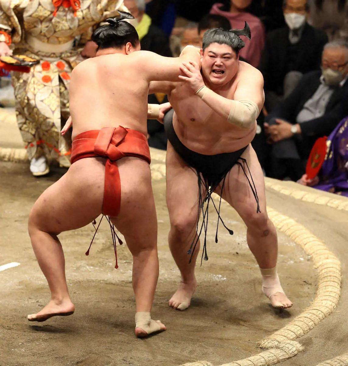 【画像・写真】一人大関・貴景勝が5連勝!翠富士との“激戦”制し1敗キープ　阿炎は関脇・豊昇龍に敗れ2敗目喫す