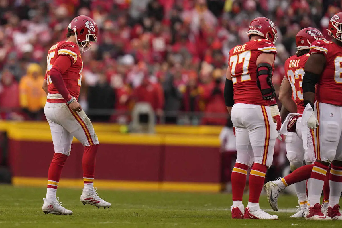 【画像・写真】チーフスのQBマホームズは「高位足関節捻挫」　22日の精密検査で診断される　AFC決勝に暗雲
