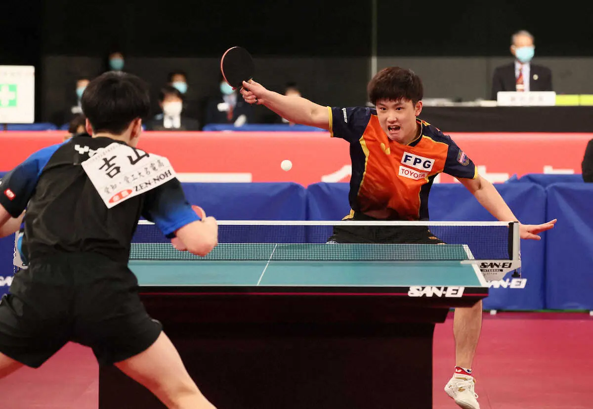 【画像・写真】チョレイ連発！張本智和、3年ぶり4強　3冠へ前進