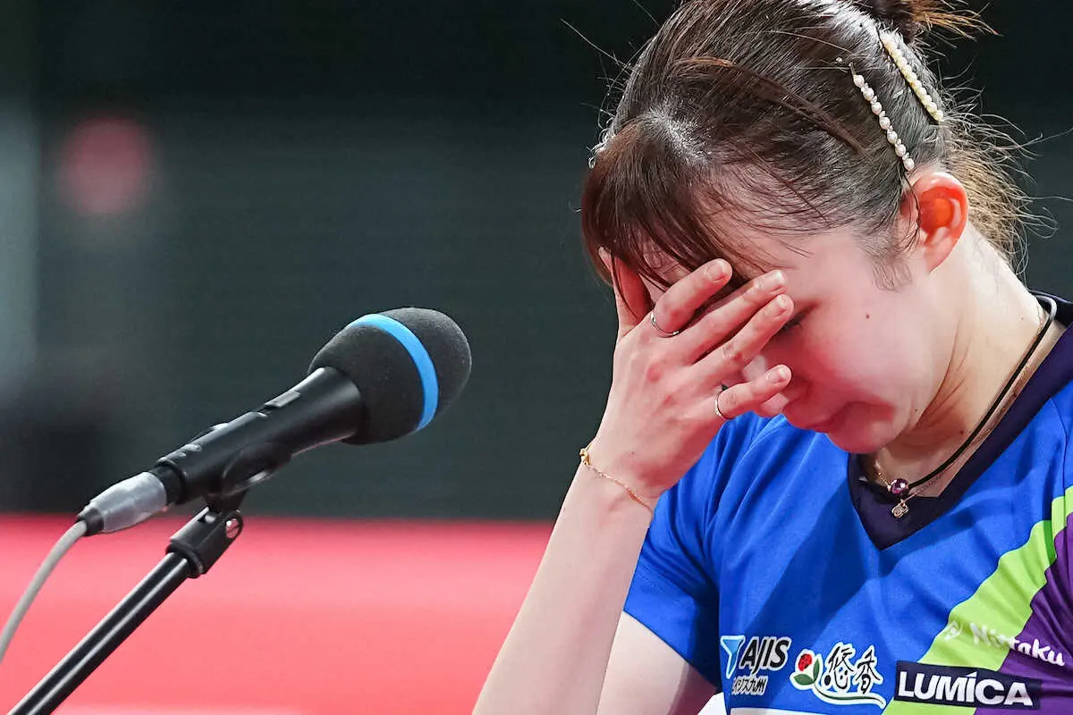 【画像・写真】張本智和、男子史上最年少3冠ならず「圧倒されていた」シングルスは戸上隼輔が連覇