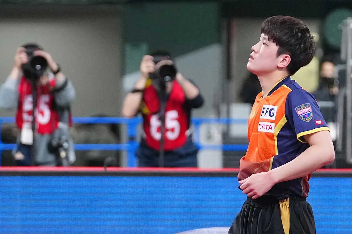 【画像・写真】張本智　完敗…史上2人目の3冠逃す　「いつも通りでは攻撃力が高い選手に勝てない」