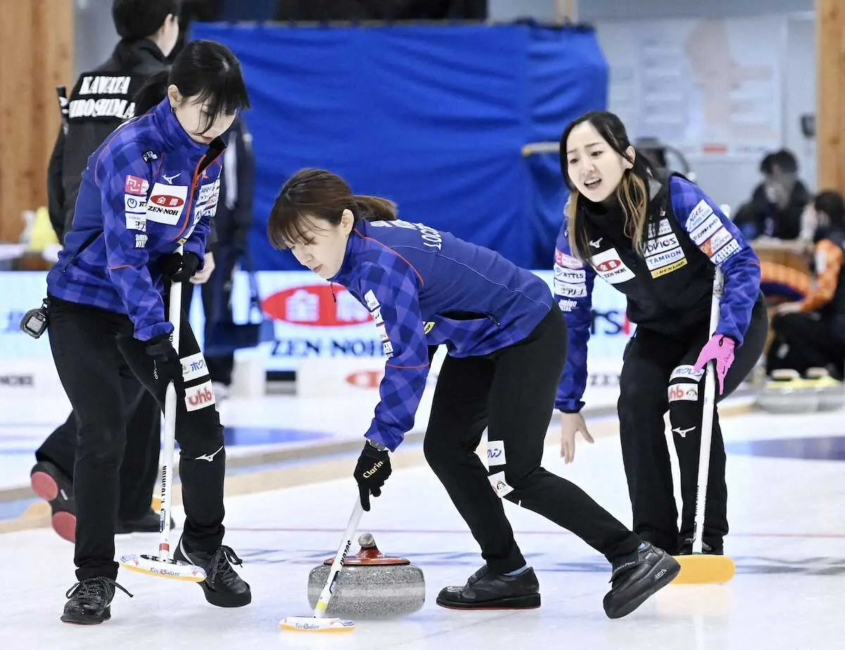 【画像・写真】ロコ・ソラーレ初黒星　藤沢が転倒「厄年全開でやってしまいました」