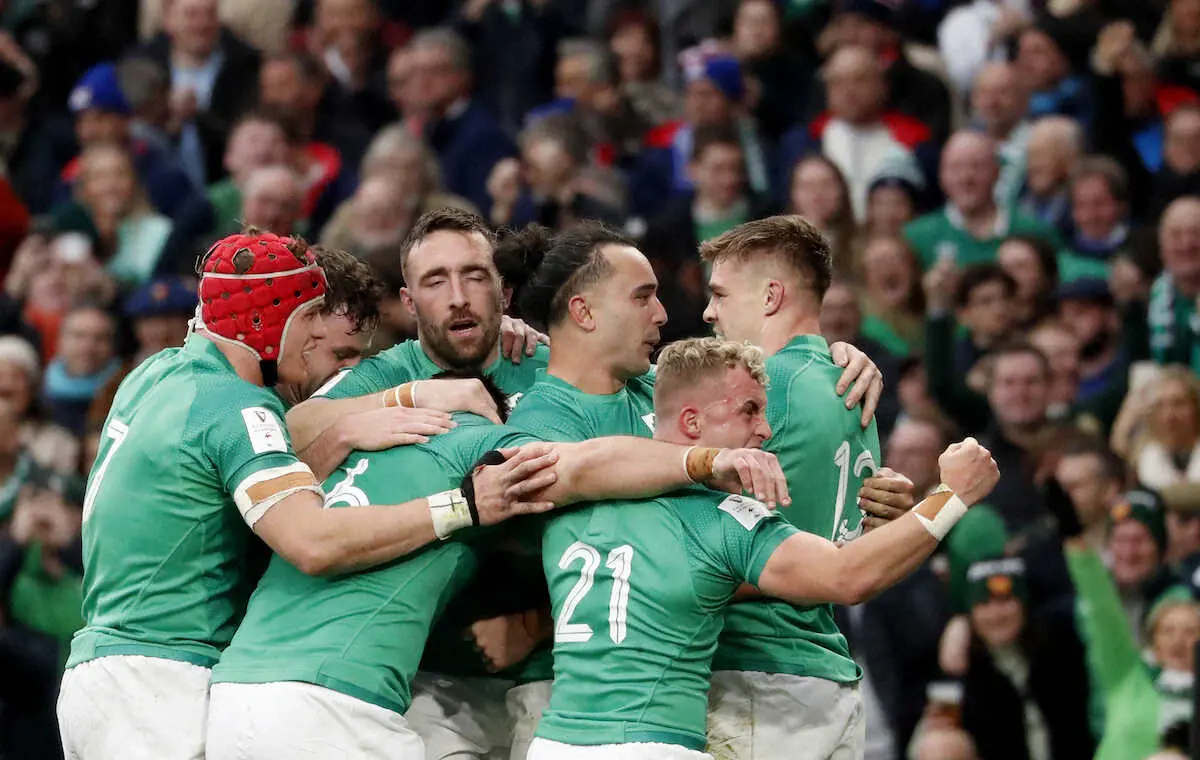 【画像・写真】アイルランドが世界1、2位対決制し開幕2連勝　フランスのテストマッチ連勝を14で止める