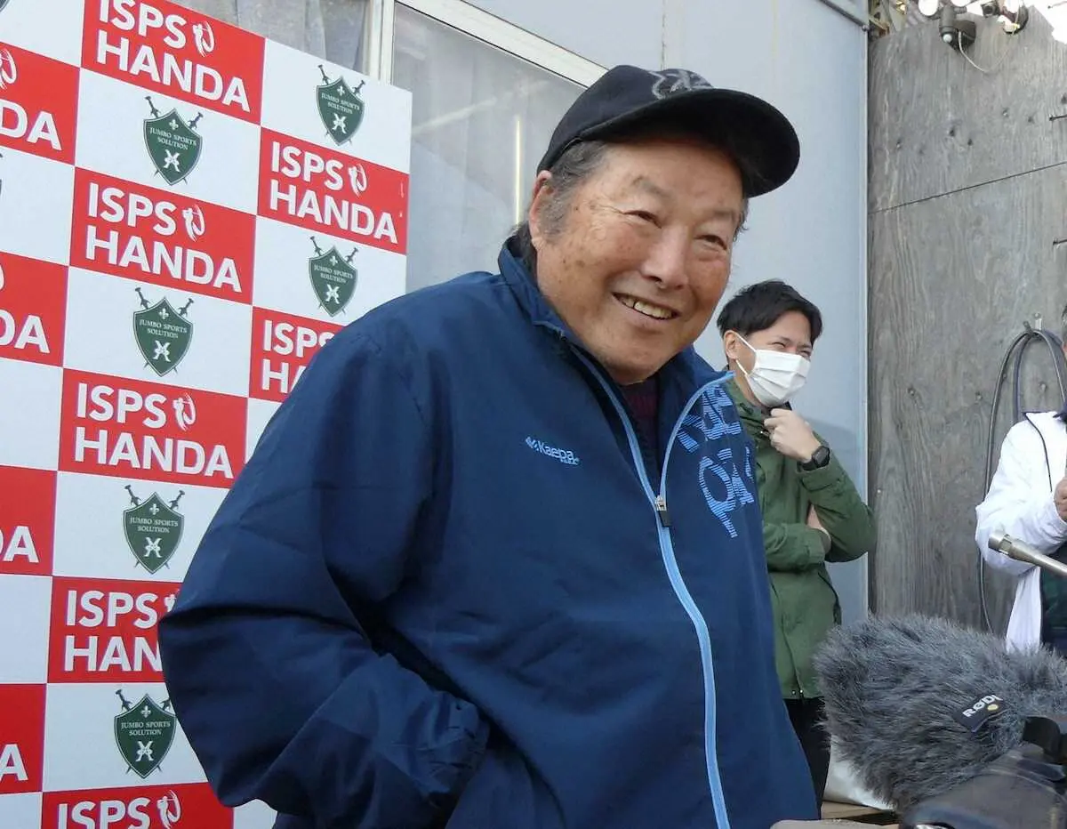 【画像・写真】ジャンボ尾崎　愛弟子の英莉花＆西郷の活躍太鼓判　自身の試合復帰は…けむに巻く