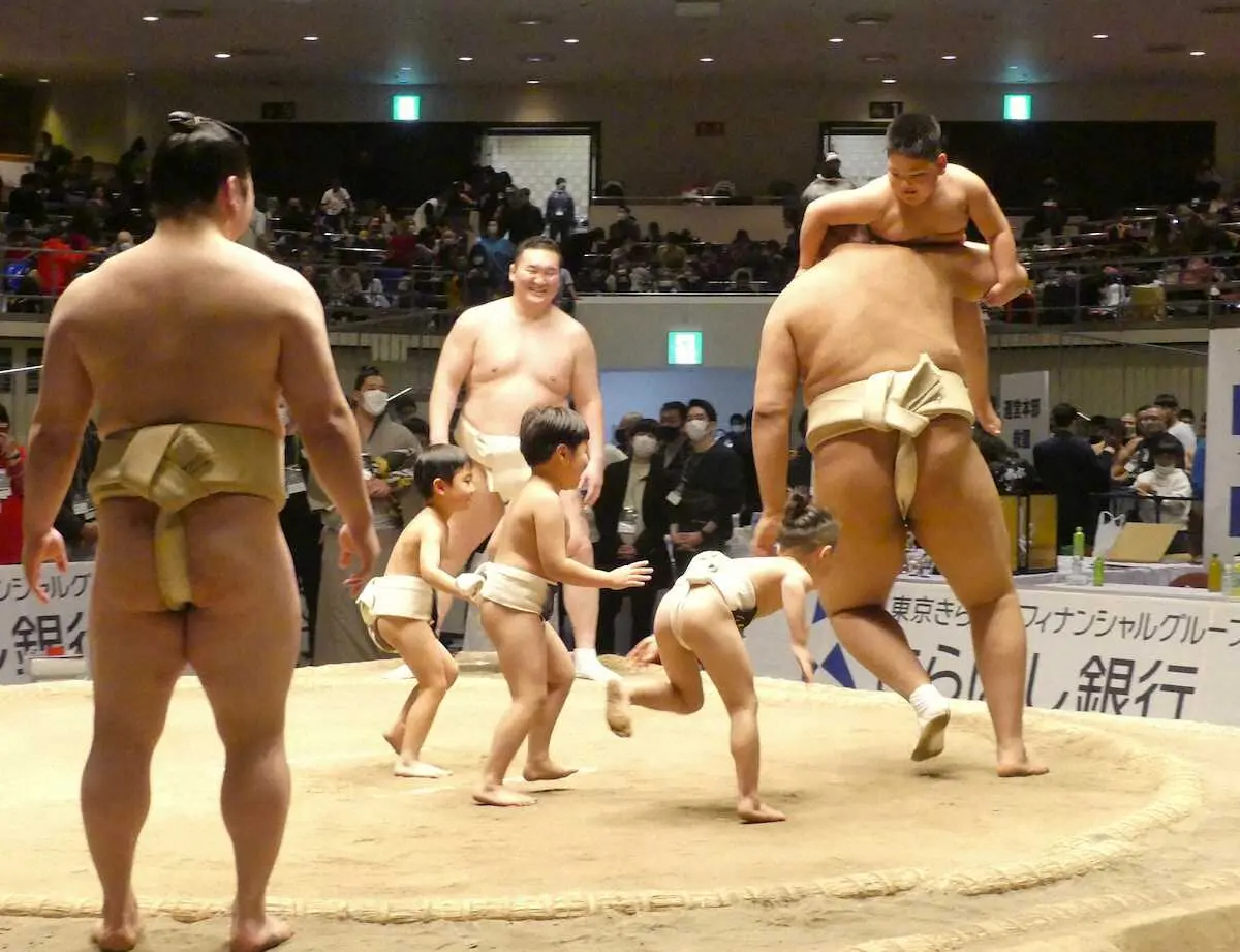 【画像・写真】「白鵬杯」3年ぶり海外チーム参加　初の幼児相撲教室も
