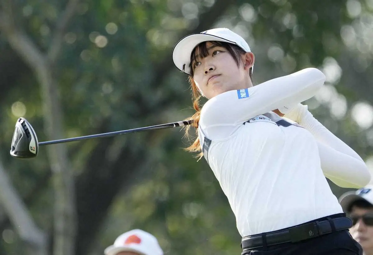 【画像・写真】馬場咲希前向き！1番ボギーから切り替え「一日の嫌な部分を全部使ったなぁと思うように」5差20位浮上