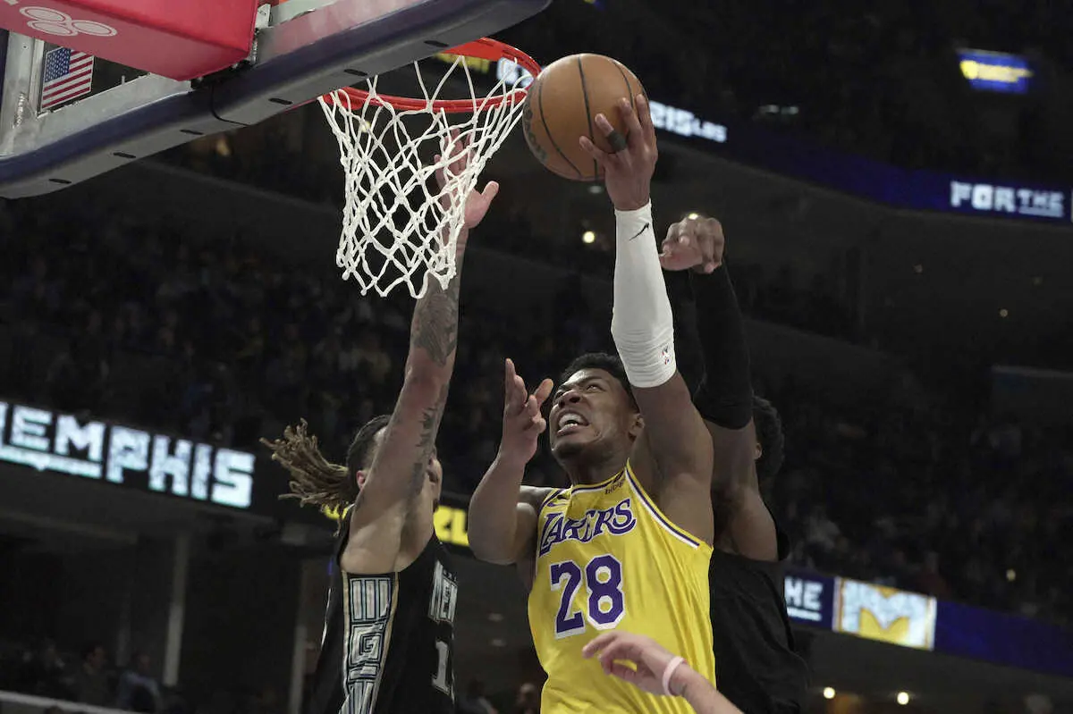 【画像・写真】ジェームズ離脱のレイカーズは黒星　八村は9得点　グリズリーズのモラントはトリプルダブル