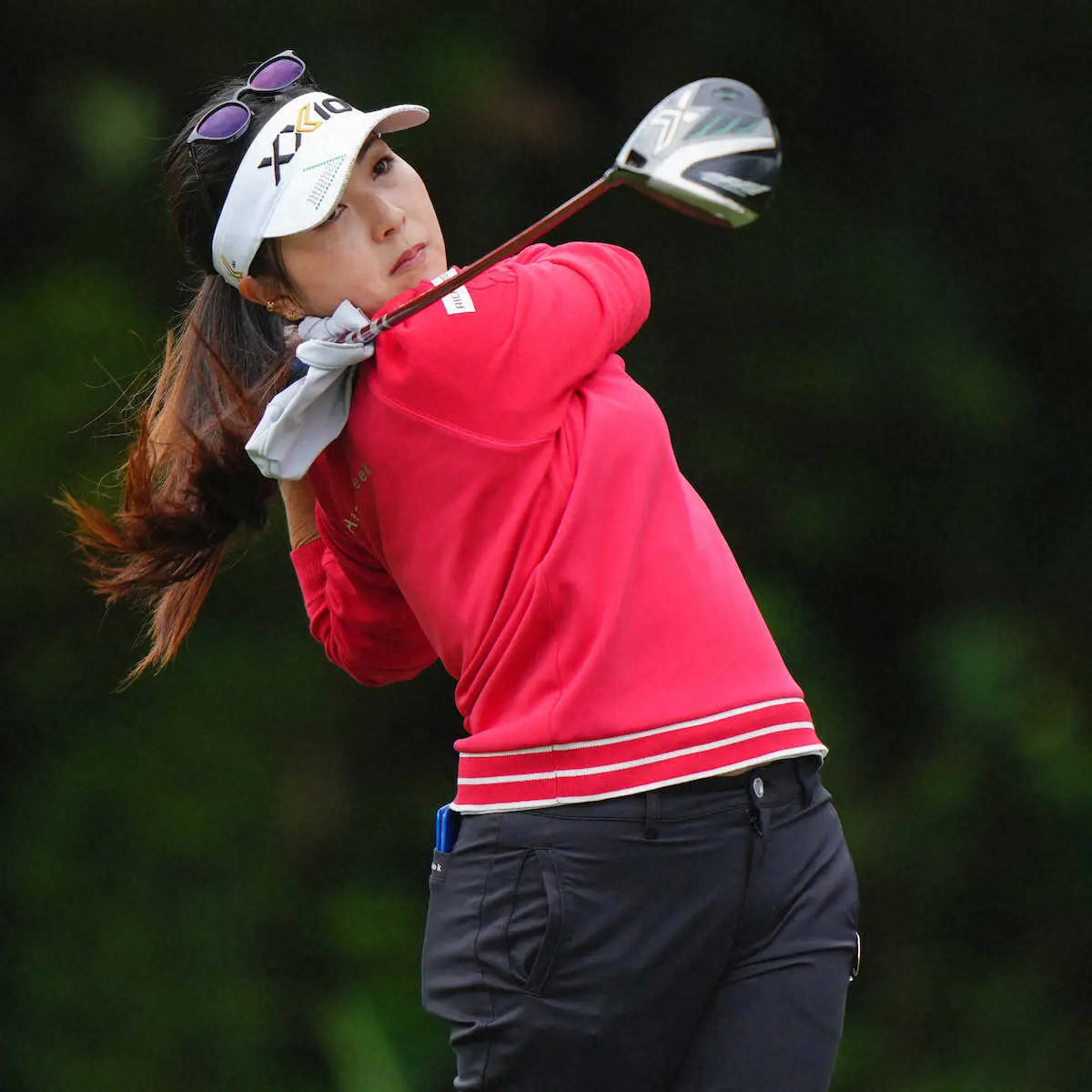 【画像・写真】青木瀬令奈　「宮里優作の教え」胸に69で8位浮上　笑顔で「今日はハマりました」