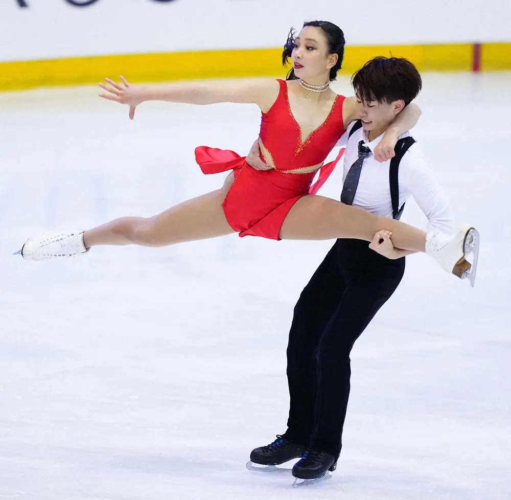 【画像・写真】アイスダンス“きだもり”18位でFDへ「締めくくりになる良い演技がしたい」