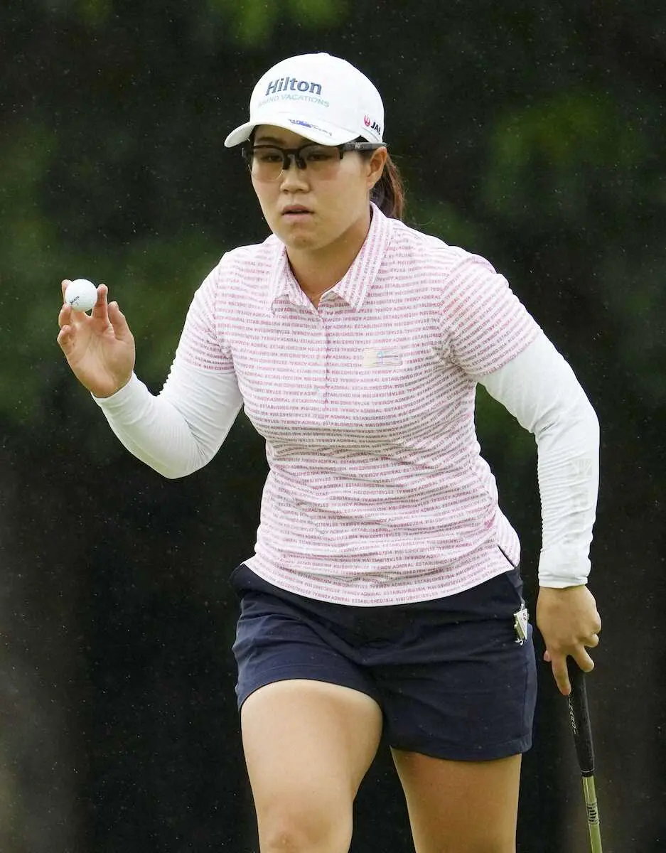 【画像・写真】奈紗「攻めの姿勢でいこうと」6位浮上　連続ボギーでも気持ち切らさず