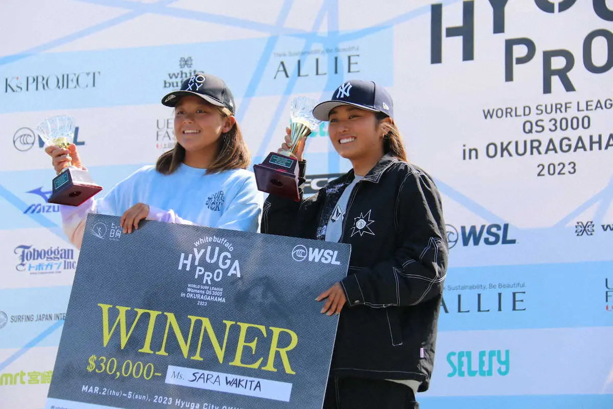 【画像・写真】中3・池田美来は快挙逃すも堂々準V「今後は勝てるように」サーフィンホワイトバッファロー日向プロ