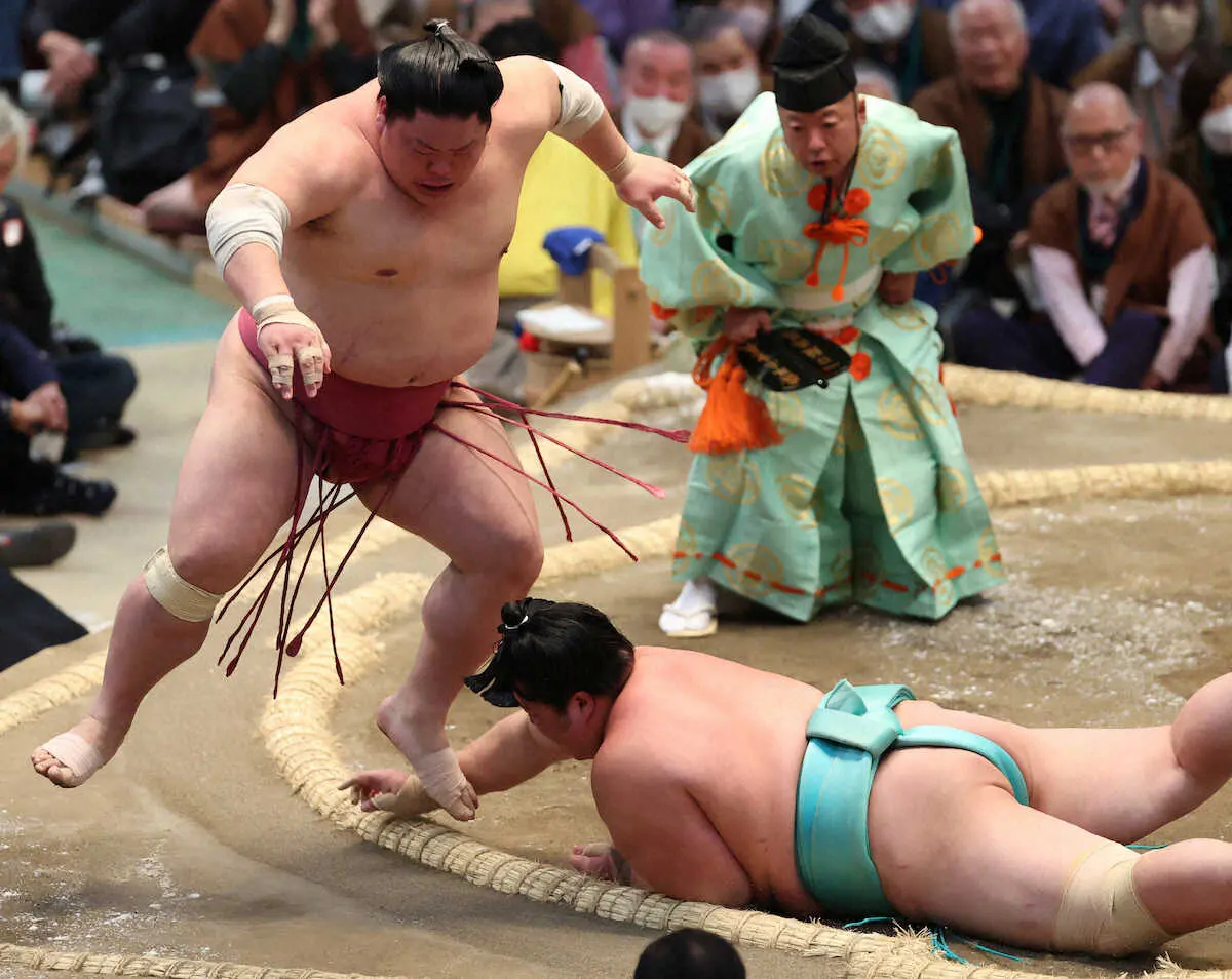 【画像・写真】【二所ノ関親方　視点】土俵際で白星“拾った”大栄翔　ツキと実力で十分主役を張れる