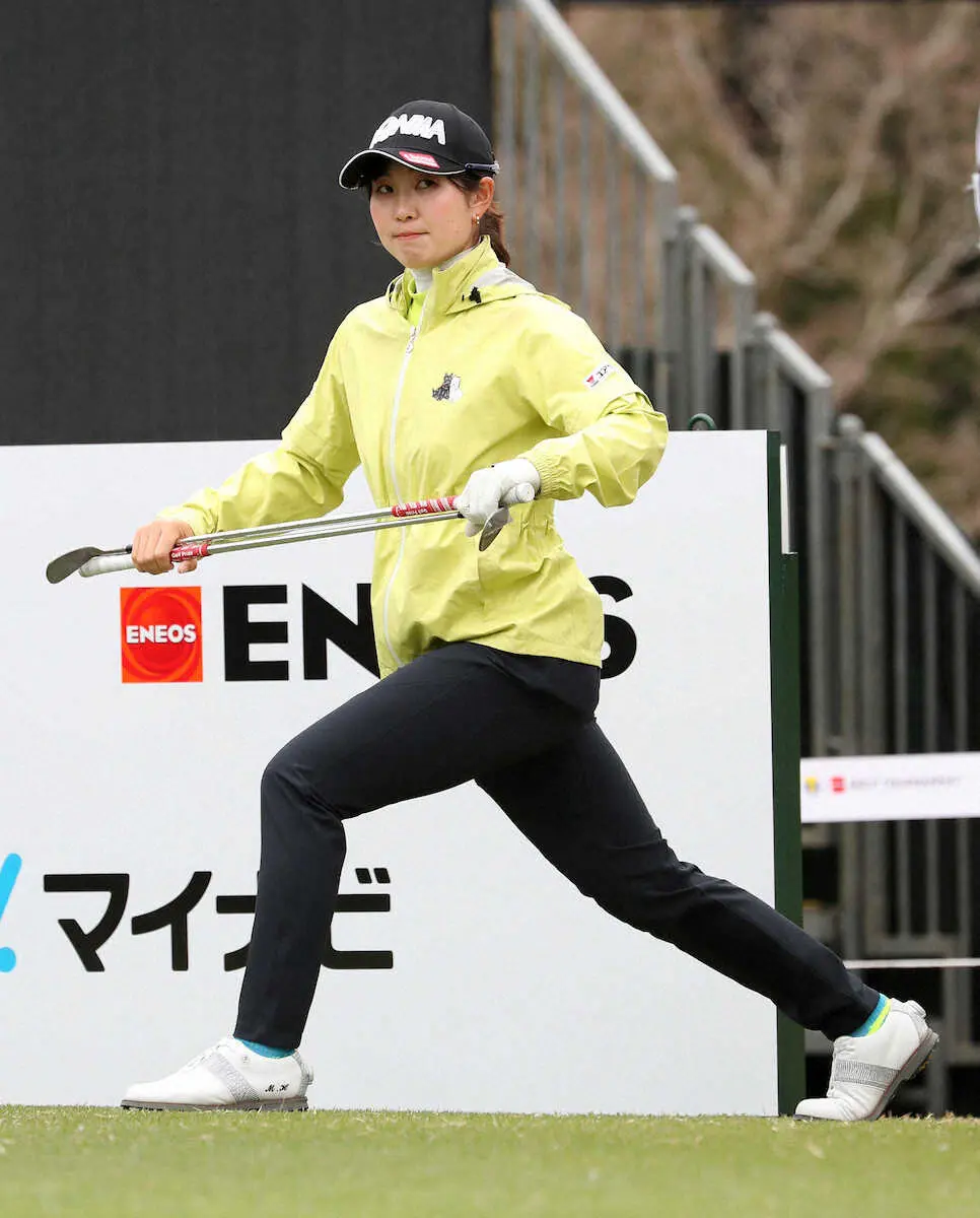 【画像・写真】蛭田みな美　4年ぶり首位発進　「ラッキー」最終9番で10Mバーディーパットねじ込んだ