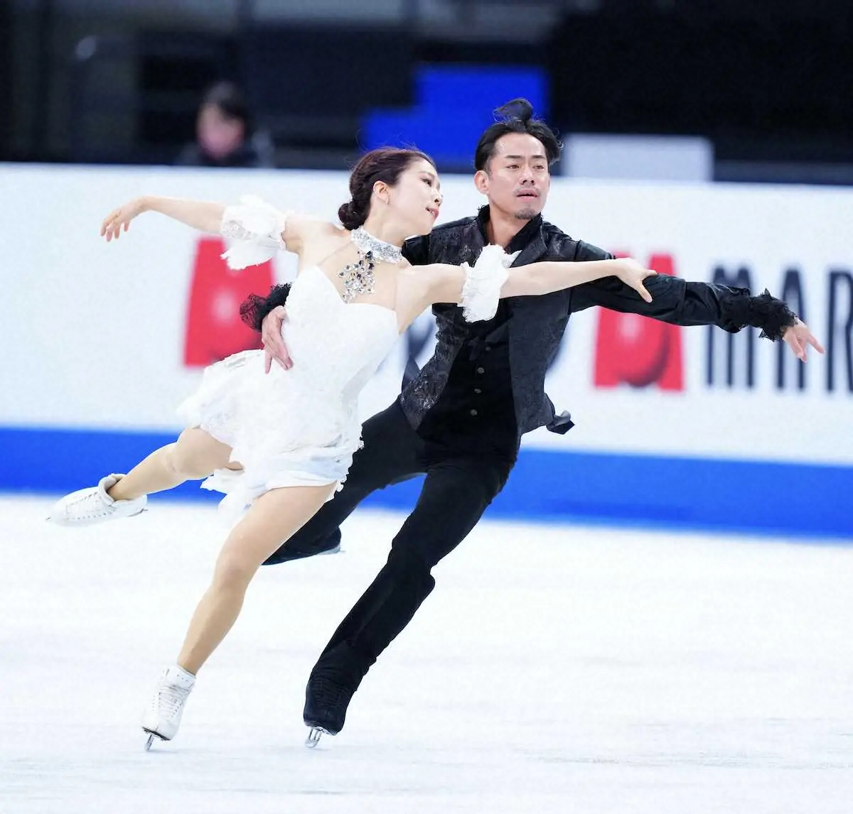 【画像・写真】アイスダンス“かなだい”本番衣装で「オペラ座の怪人」調整　世界選手権公式練習