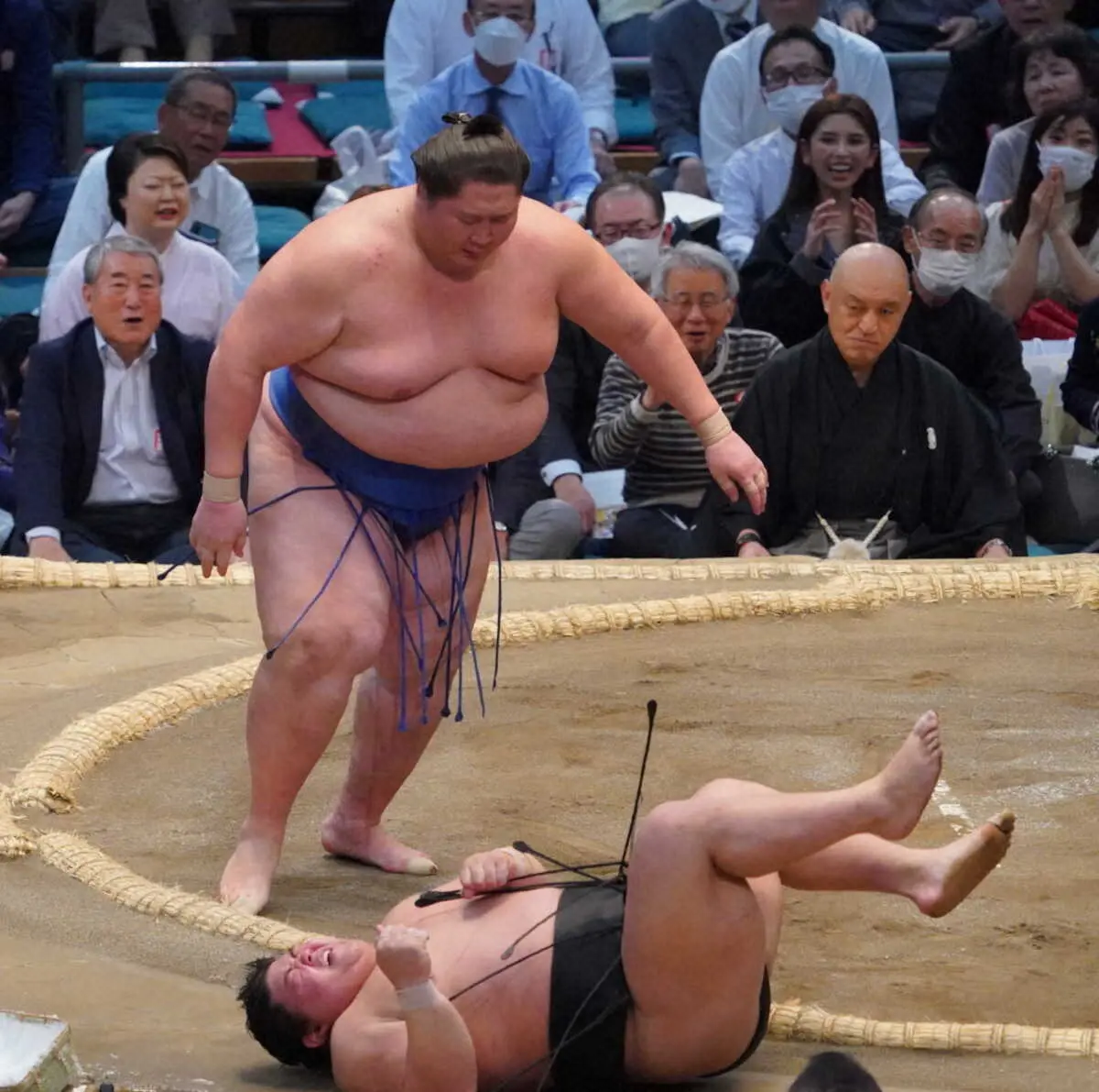 【画像・写真】新十両・落合が善戦も3敗目「全く通用しなかった」鳥取城北高の大先輩・逸ノ城との思い出明かす