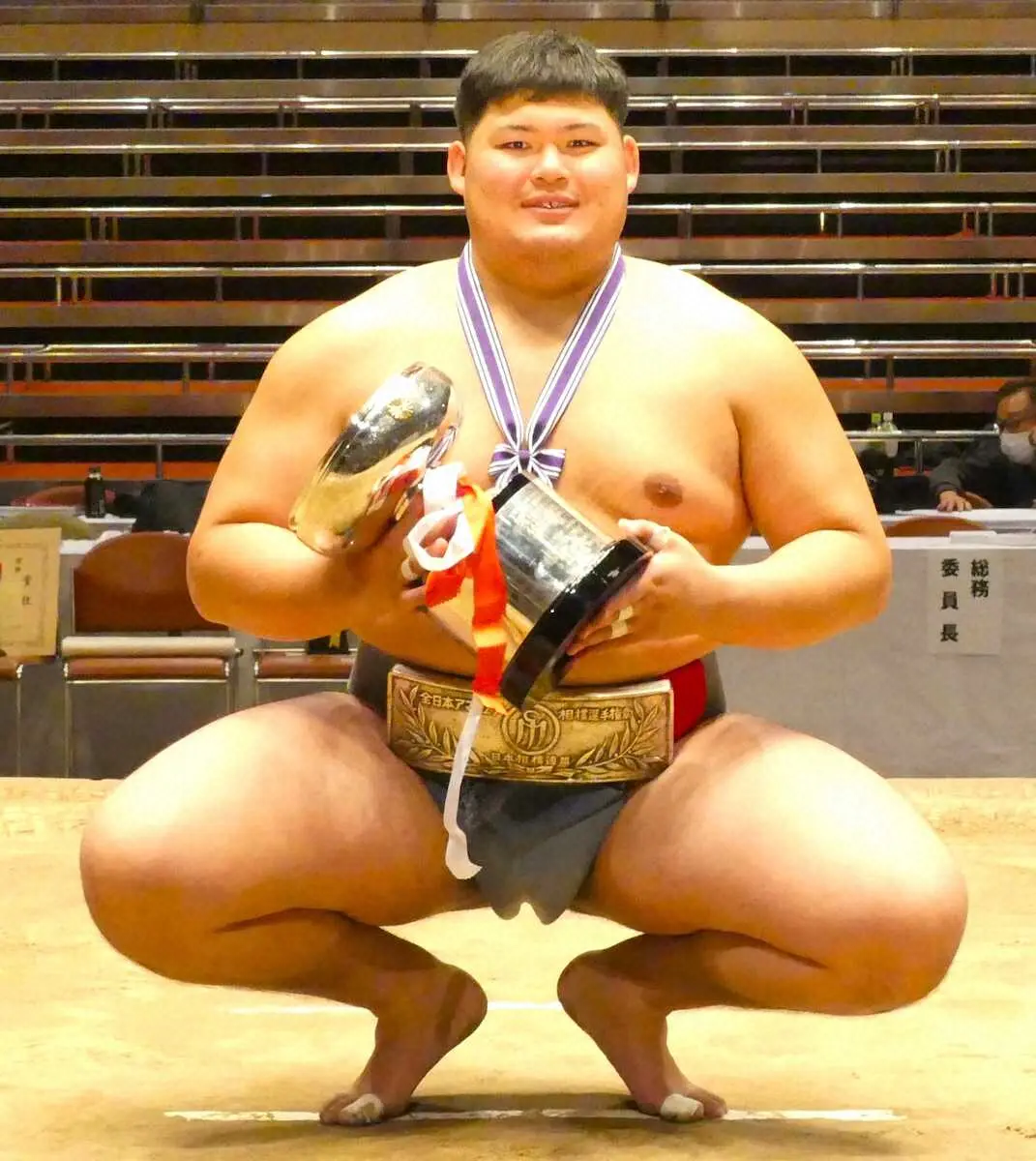 【画像・写真】アマチュア横綱・中村泰輝が二所ノ関部屋入門発表　幕下10枚目格付け出しで夏場所デビューへ