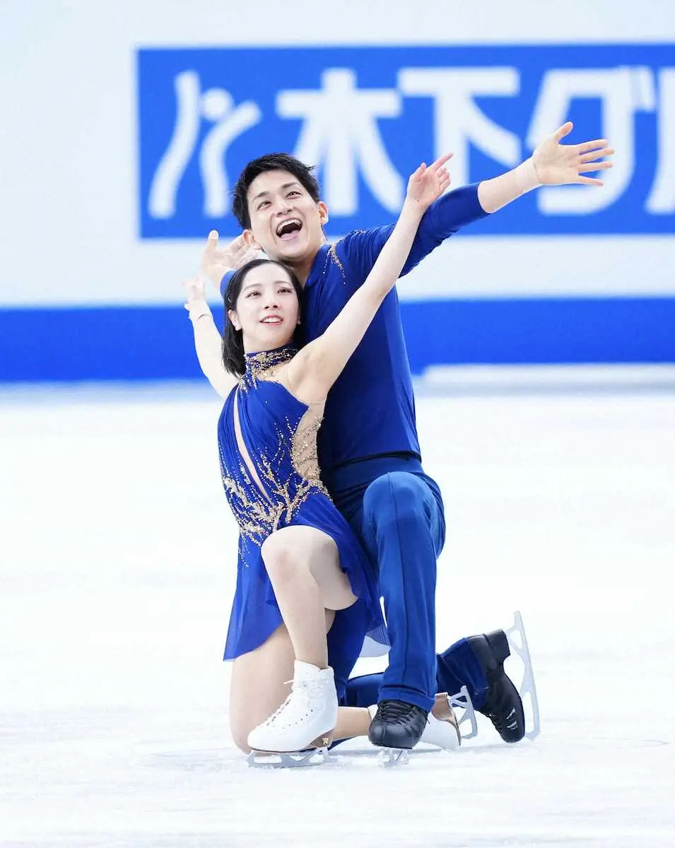 【画像・写真】首位発進の“りくりゅう”年間グランドスラム懸けたフリーへ調整　午後2時39分から演技披露