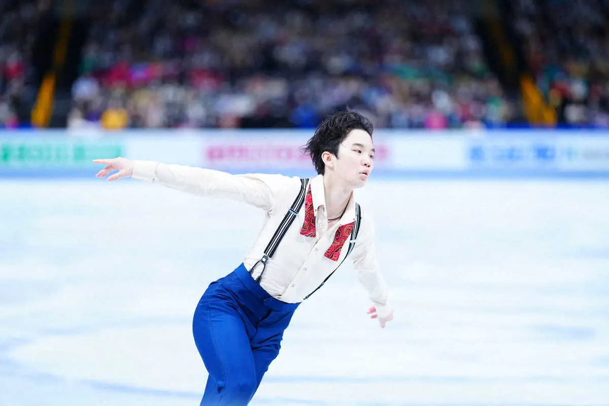 【画像・写真】友野一希、転倒あっても今季自己ベストの92・68点「失敗の後に一つ一つ冷静に対処できたのは成長」