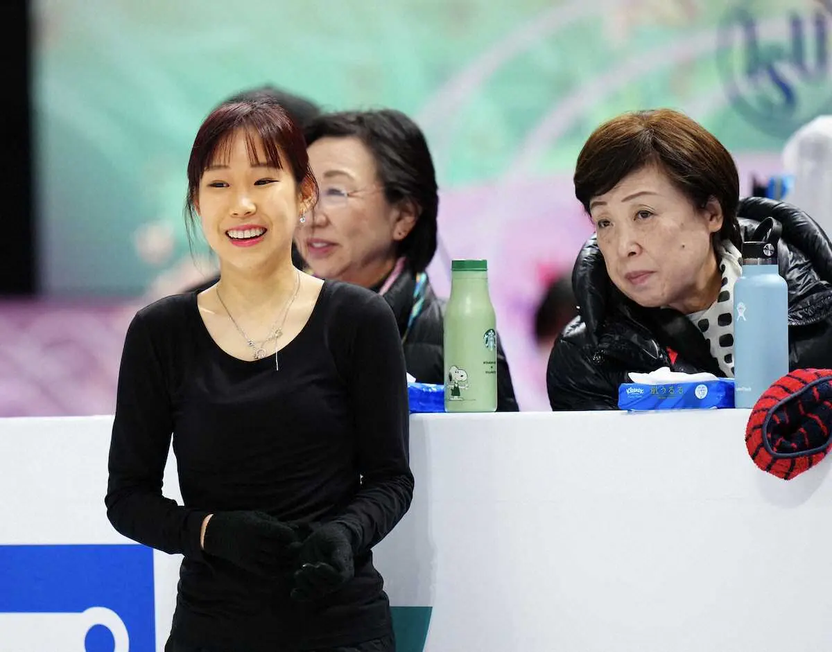 【画像・写真】三原舞依、SP3位から迎えるフリーへ「恋は魔術師」調整　午後8時55分から演技披露