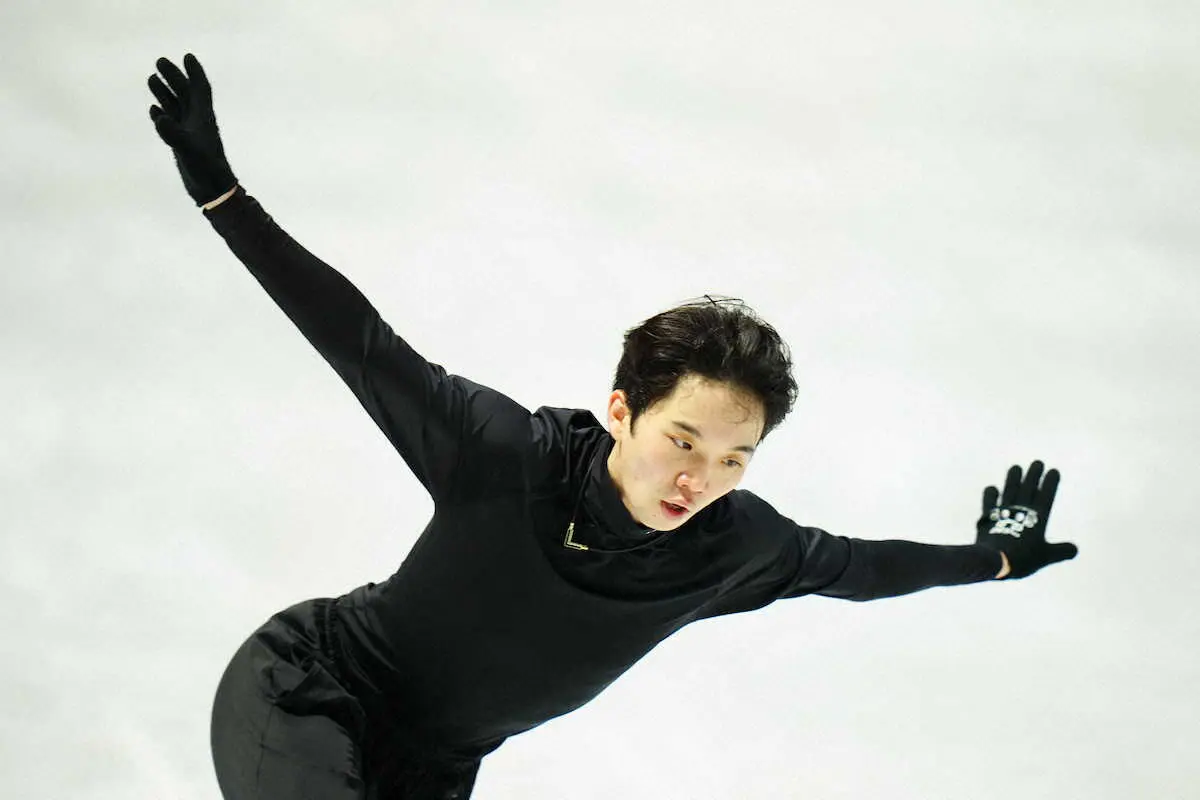 【画像・写真】友野一希、4回転2種3本などノーミス調整　SP7位から臨むフリーへ好調　