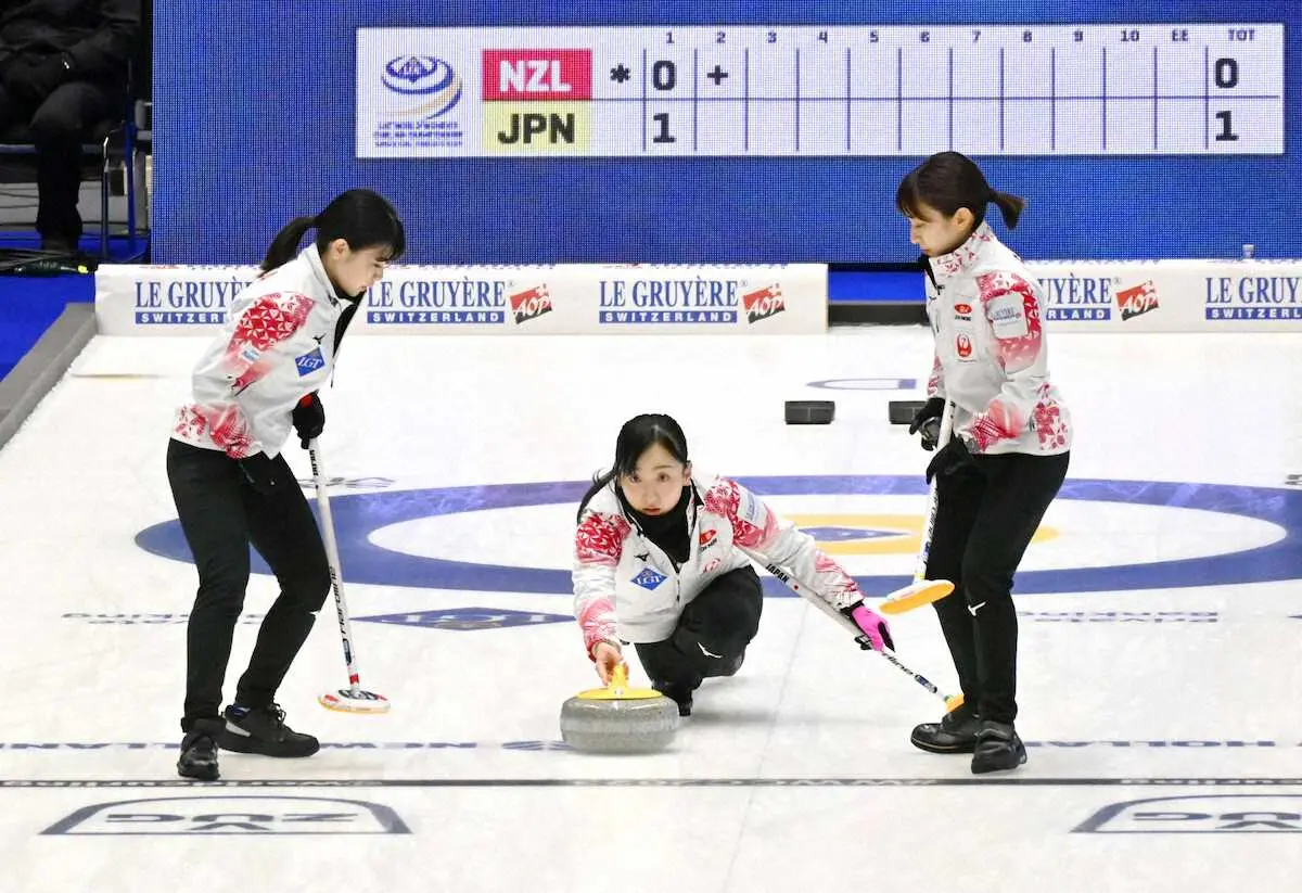 【画像・写真】日本代表ロコ・ソラーレがニュージーランド破り4連勝1次L突破　藤沢「パフォーマンス良くなっている」