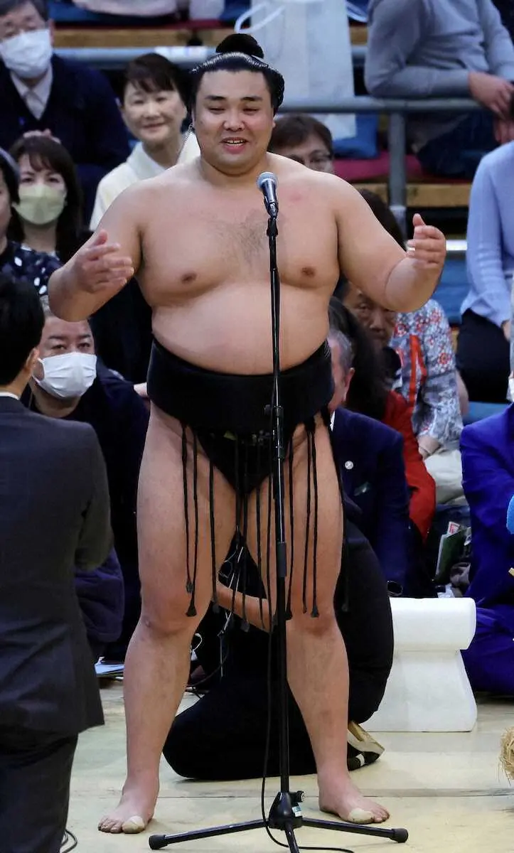 【画像・写真】霧馬山　笑顔満開初V「何も分からないところから8年で初優勝できて最高です」さあ大関獲り「頑張ります」