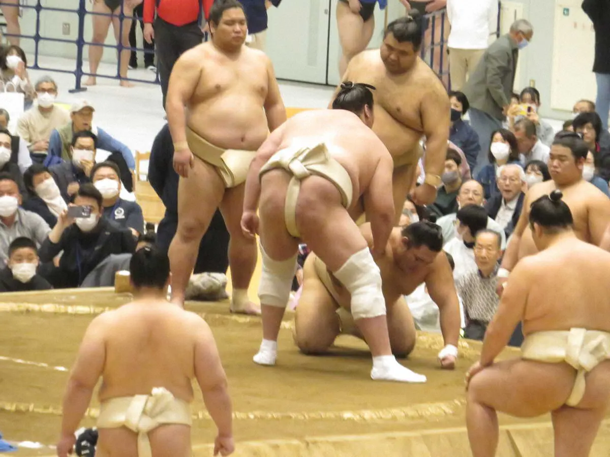 【画像・写真】【大相撲春巡業】朝乃山、土俵の内外で大人気　即席サイン会に稽古で豊昇龍、照ノ富士からご指名