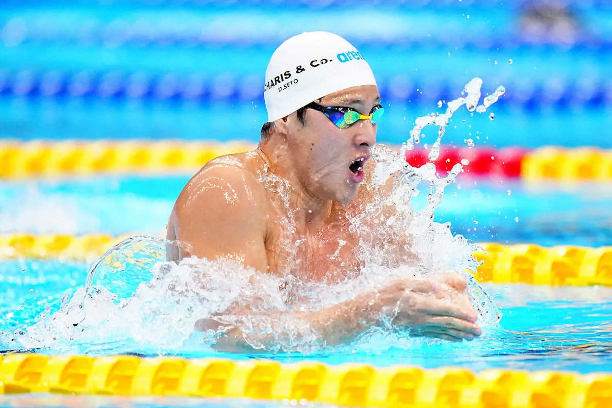【画像・写真】瀬戸大也400M個メ予選を全体1位通過「気持ち良く泳げた」馬淵優佳と夫婦で世界切符狙う