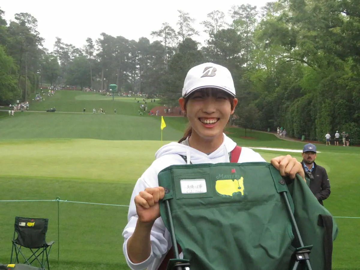 【画像・写真】馬場咲希が松山英樹、比嘉一貴らの練習ラウンドを生観戦し大興奮「すごいです！」