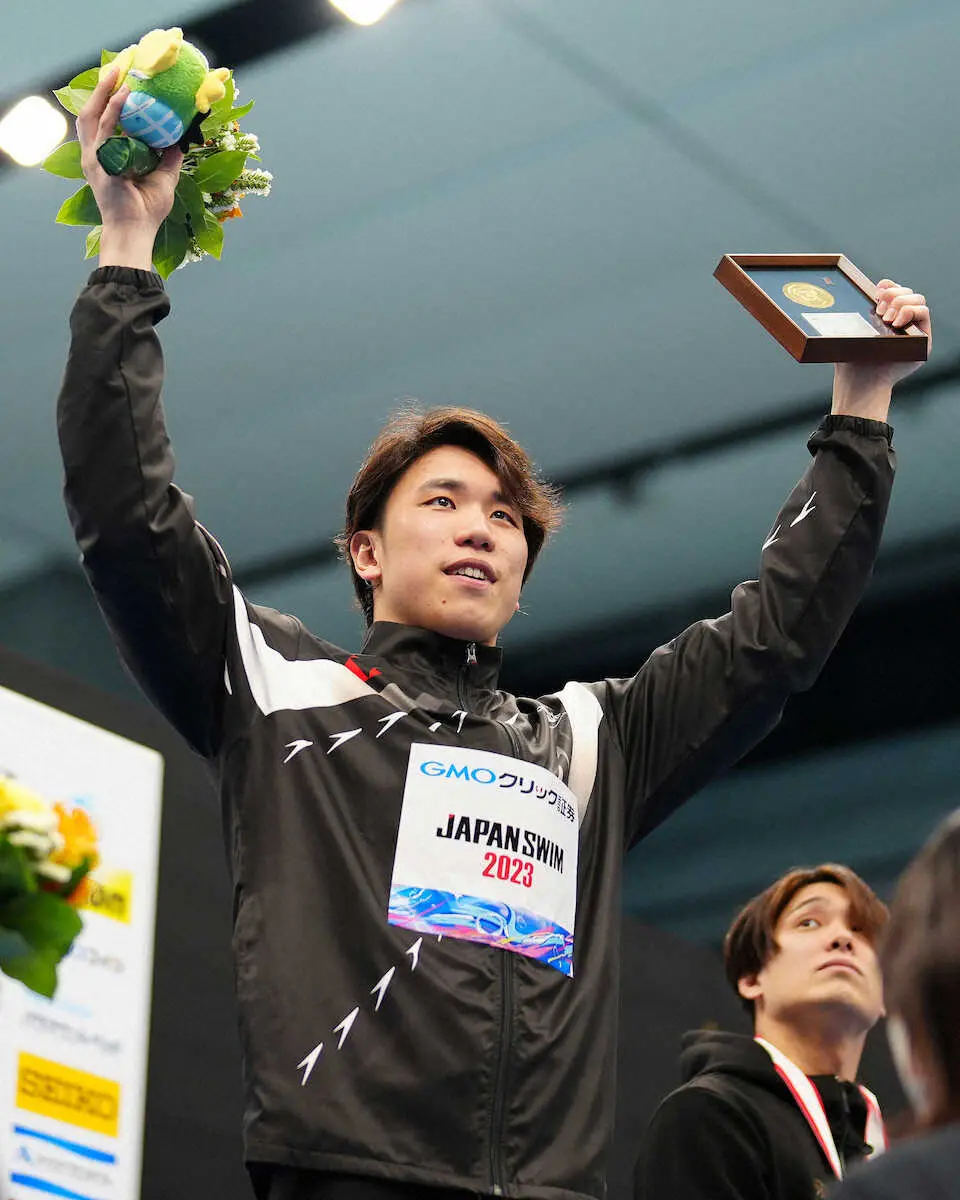 【画像・写真】＜第99回日本選手権水泳競技大会　3日目＞男子100メートル自由形決勝で日本新記録で優勝を果たした松元（撮影・河野　光希）