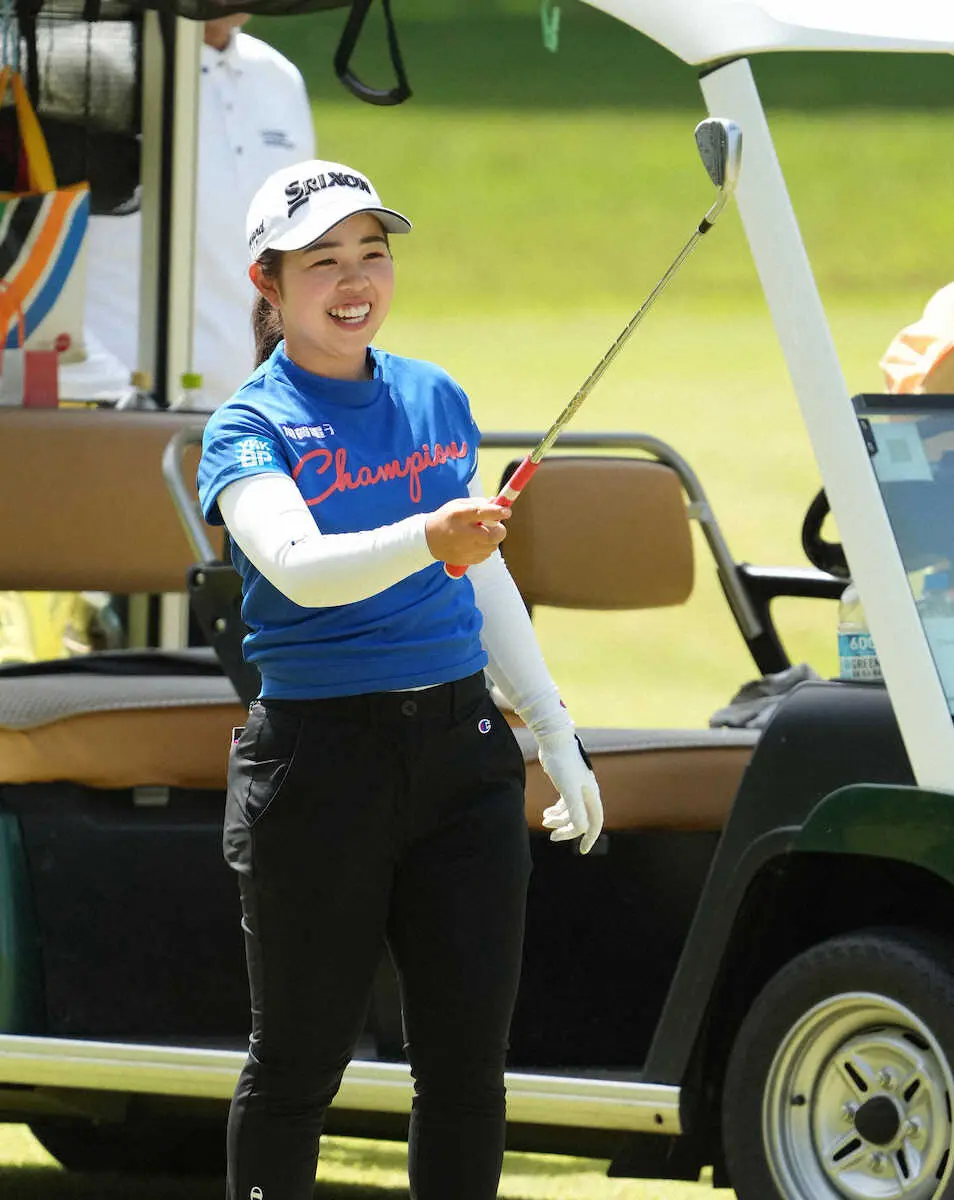 【画像・写真】昨季女王の山下美夢有「ゴルフの状態は悪くない」21年に初Vをつかんだ大会で自身初の2週連続V狙う