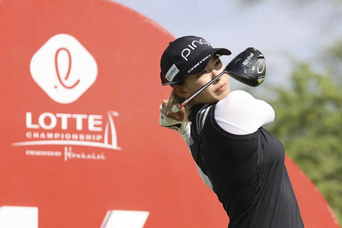 【画像・写真】渋野日向子　一時首位も…6番痛恨トリプル「悔しい…ずっこけショック」　3差暫定7位発進